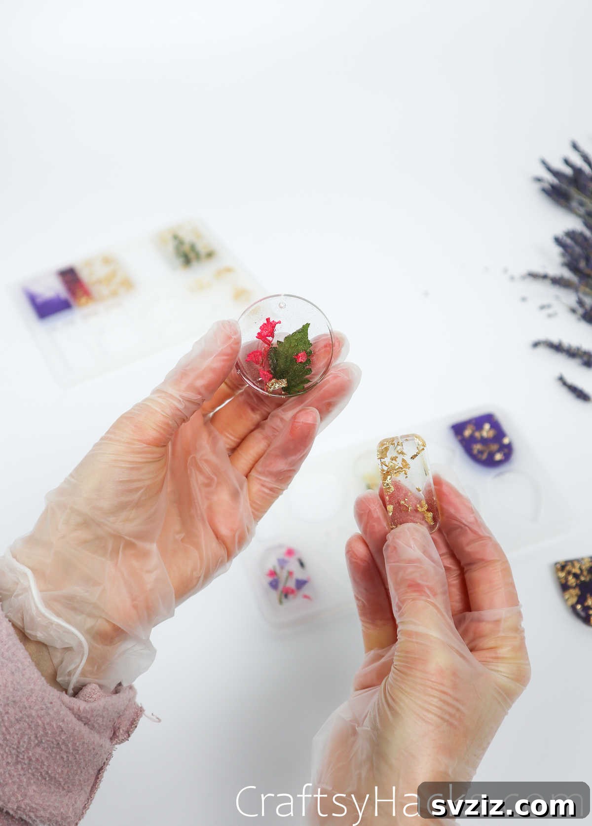 DIY Resin Keychains: Easy Steps for Stunning Accessories 30 holding completed resin keychains