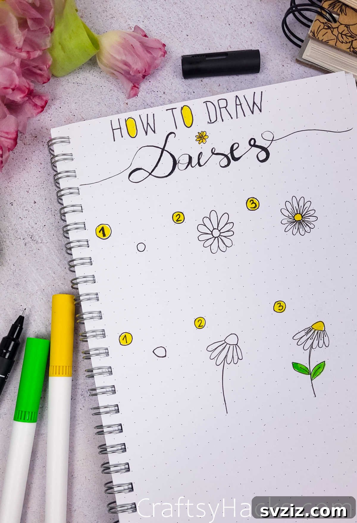 How to Draw Daisies