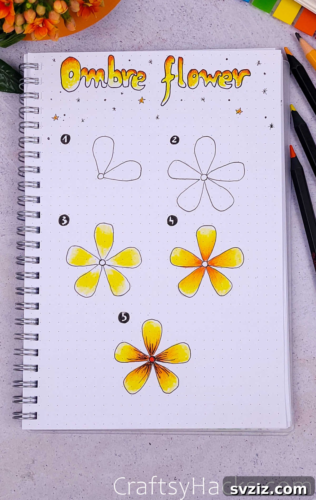 Ombre Flower