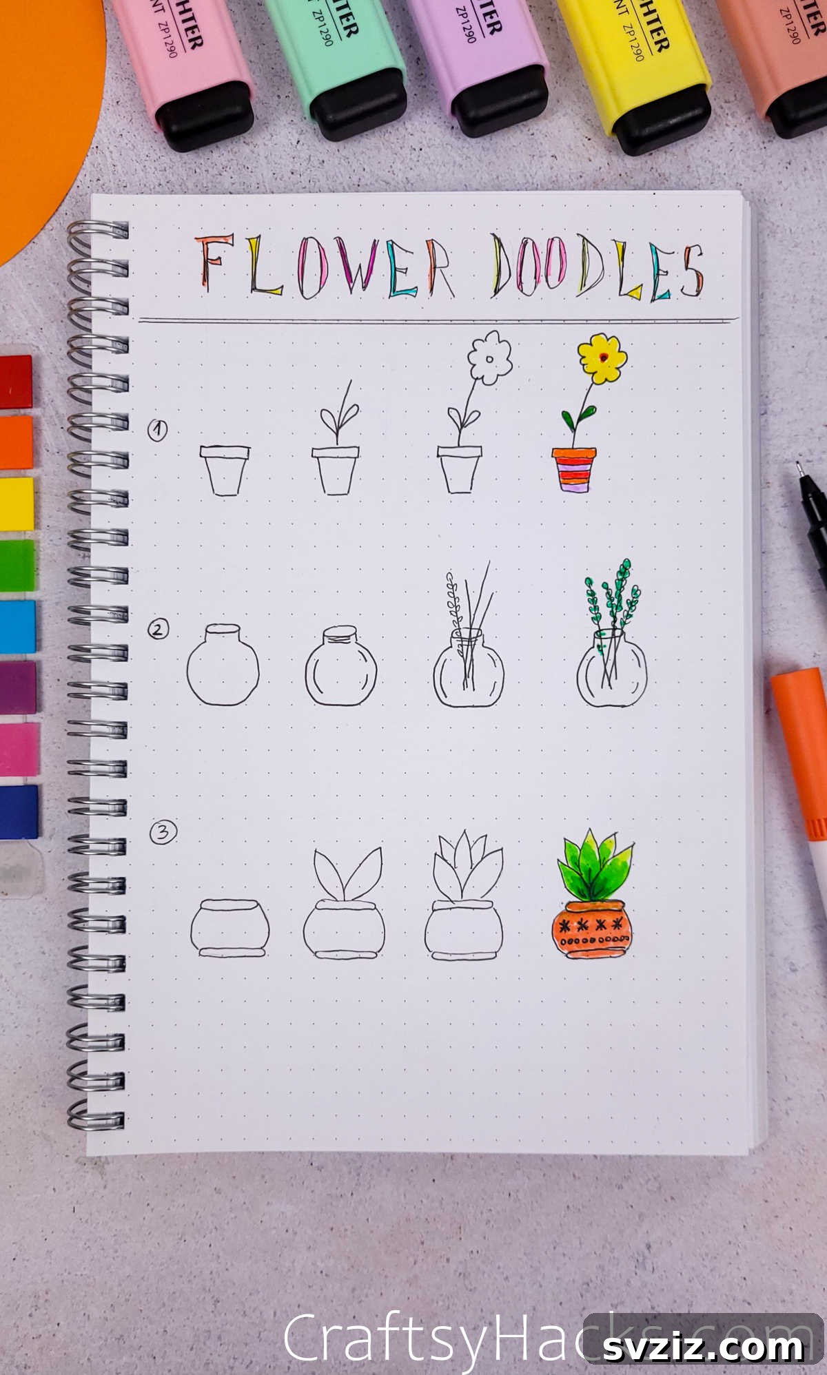 Cute Flower Doodles