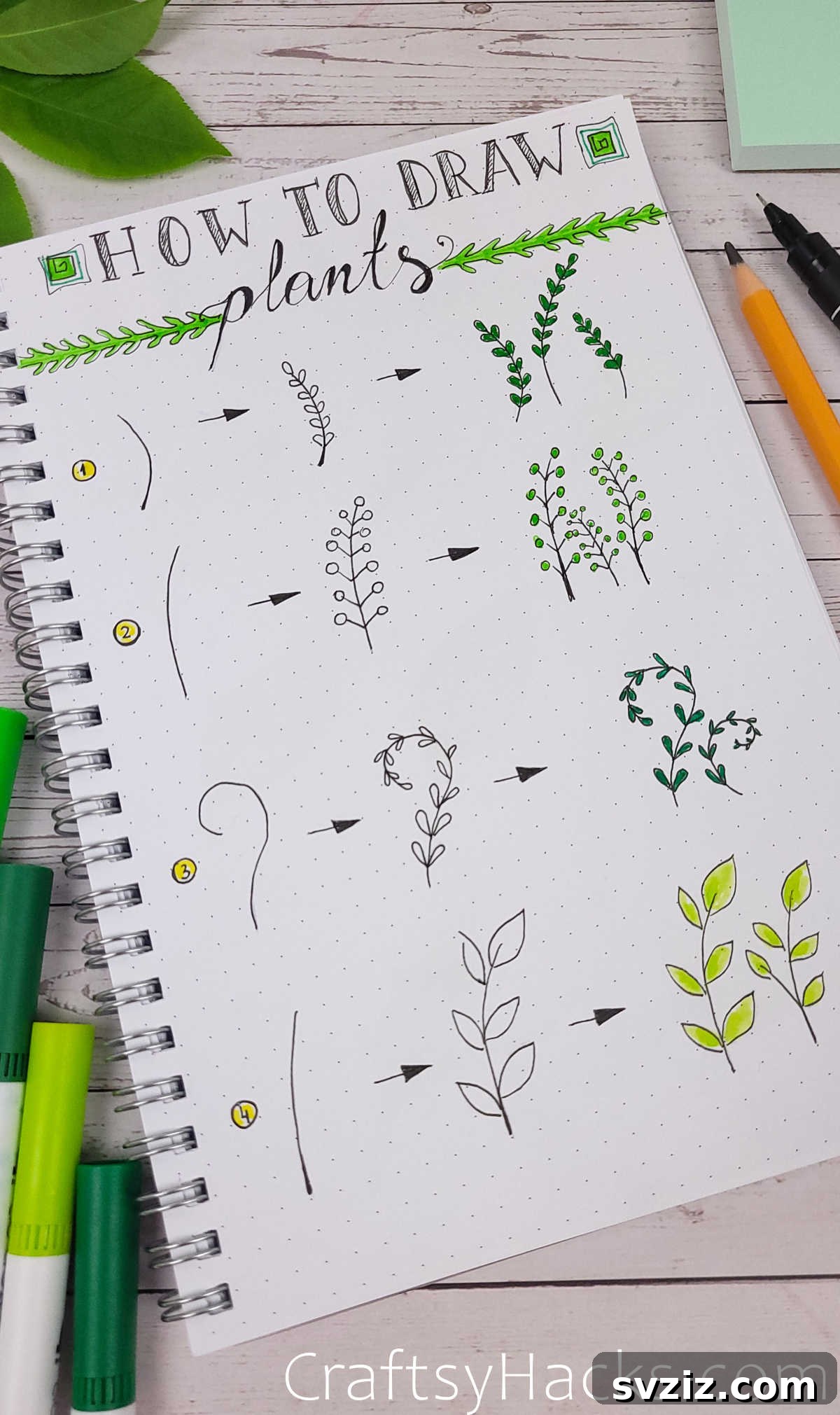 How to Draw Plants