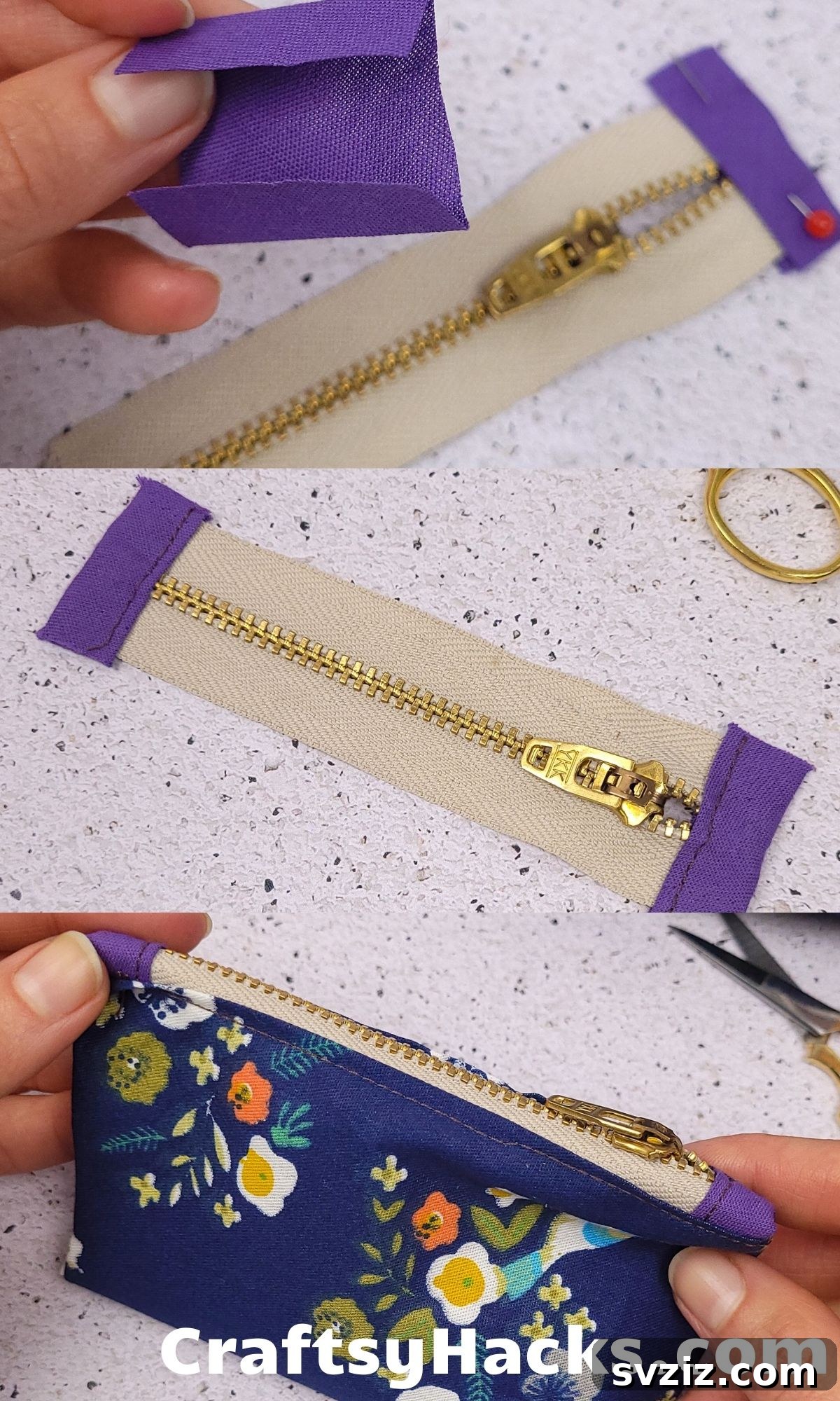 How to easily shorten a zipper for custom sewing projects