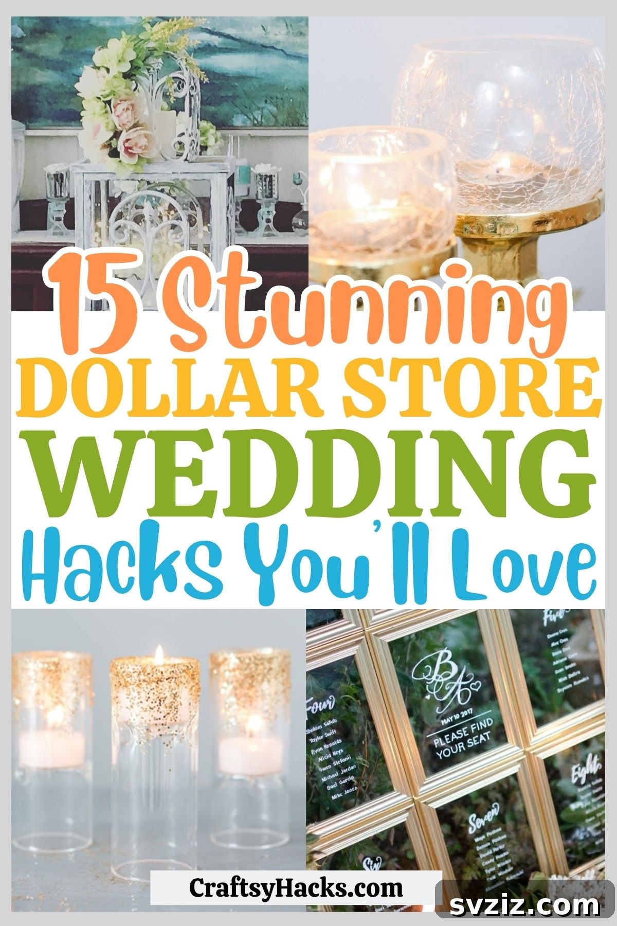 dollar store wedding hacks