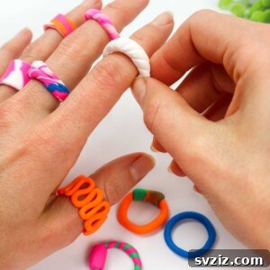 Crafting Your Own Clay Rings Effortlessly 36 Clay rings in various colors and designs