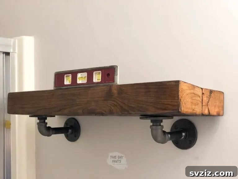 Rustic Bathroom Shelving