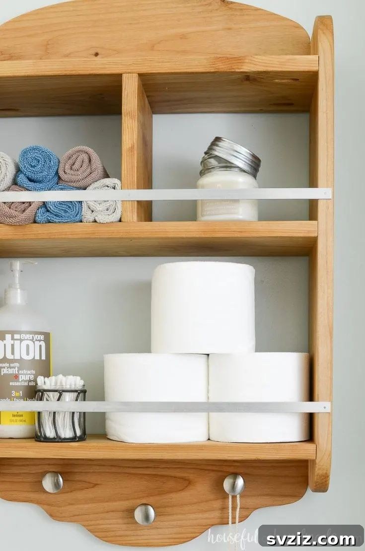 DIY Bathroom Storage