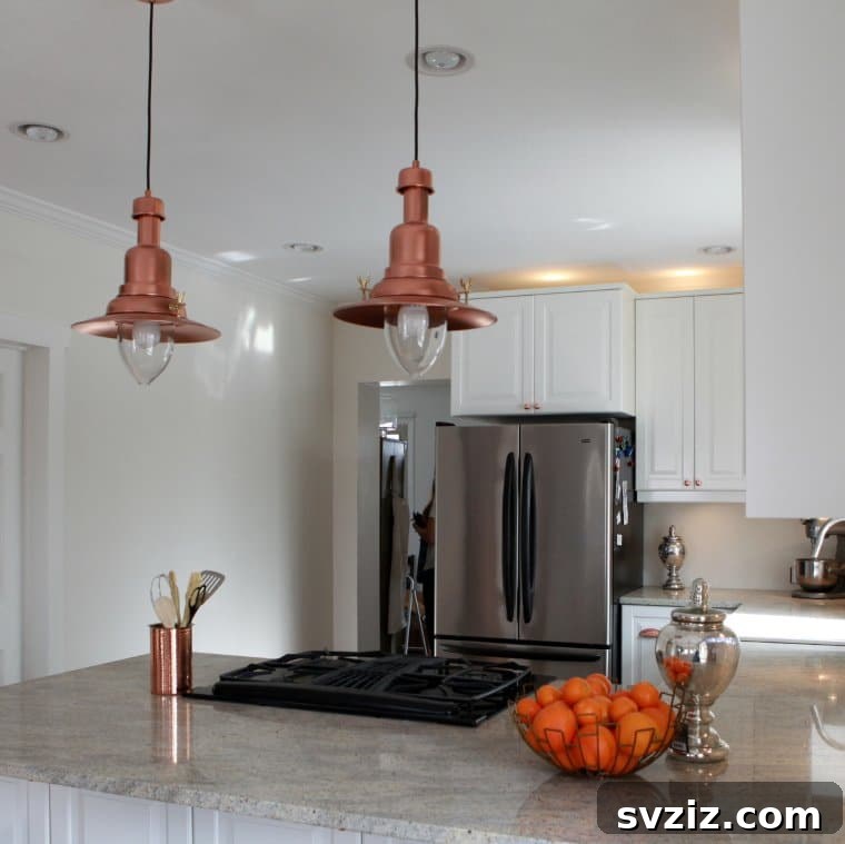 20 Game-Changing IKEA Kitchen Hacks 5 IKEA OTTAVA pendant lamp transformed into a stylish copper light fixture