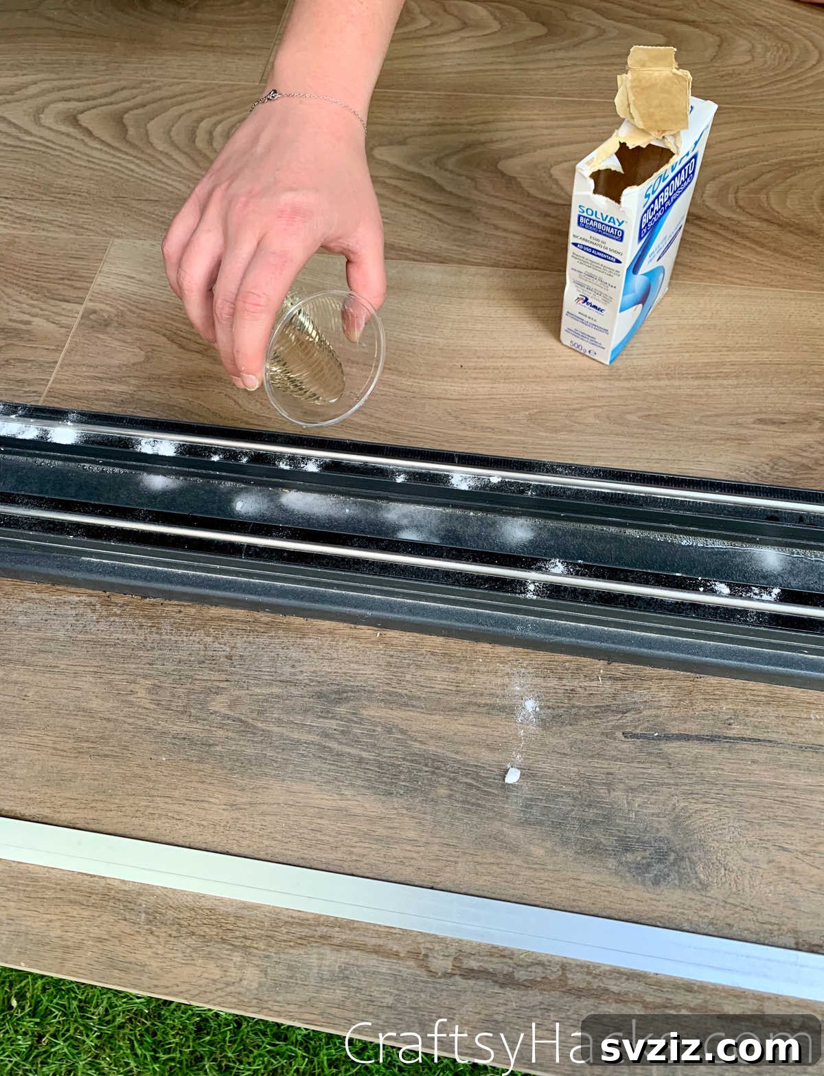17 Genius Secrets for Sparkling Streak Free Windows 6 Use Baking Soda and Vinegar for deep cleaning window tracks