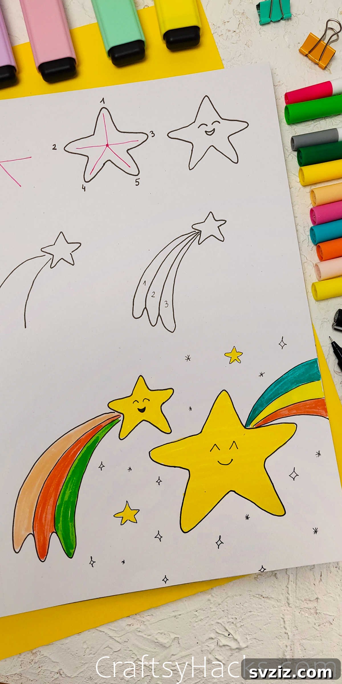 Spark Your Journal with 40+ Adorable Doodles 13 Stars