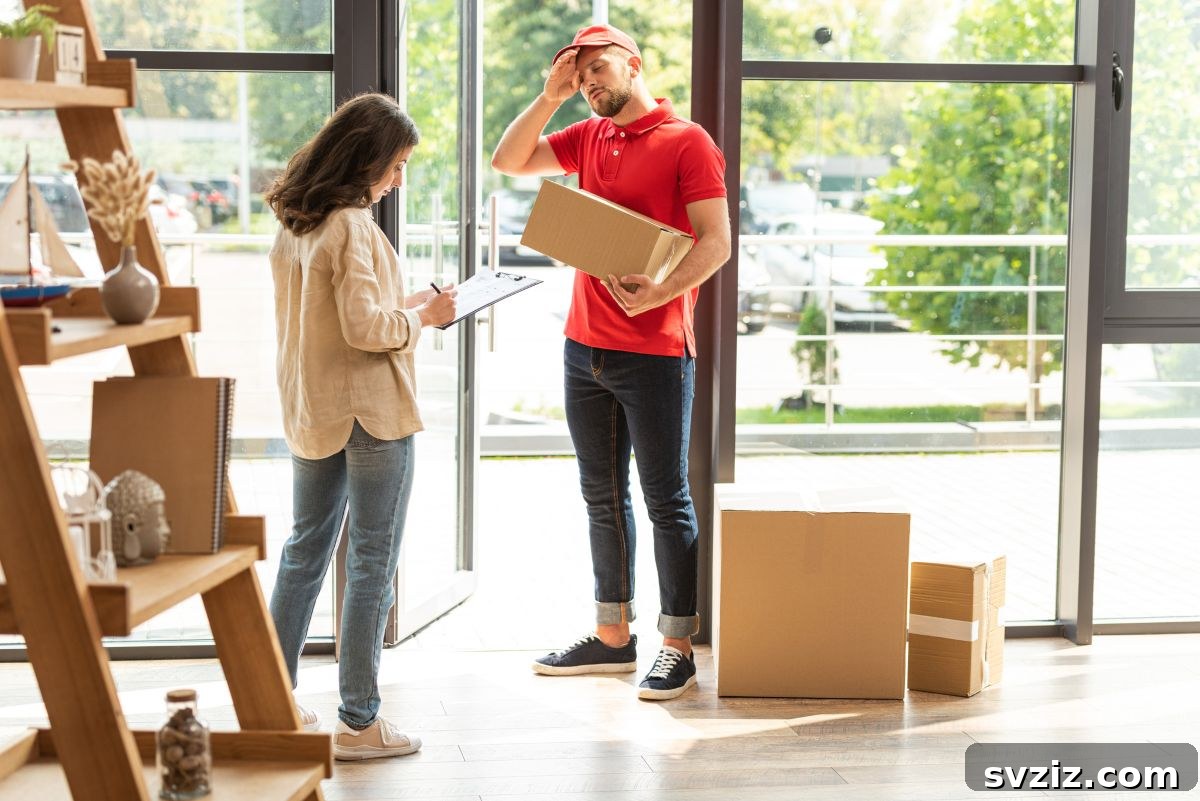 31 Epic Prank Call Ideas 6 Package waiting for signature, illustrating the 'package delivery' prank call