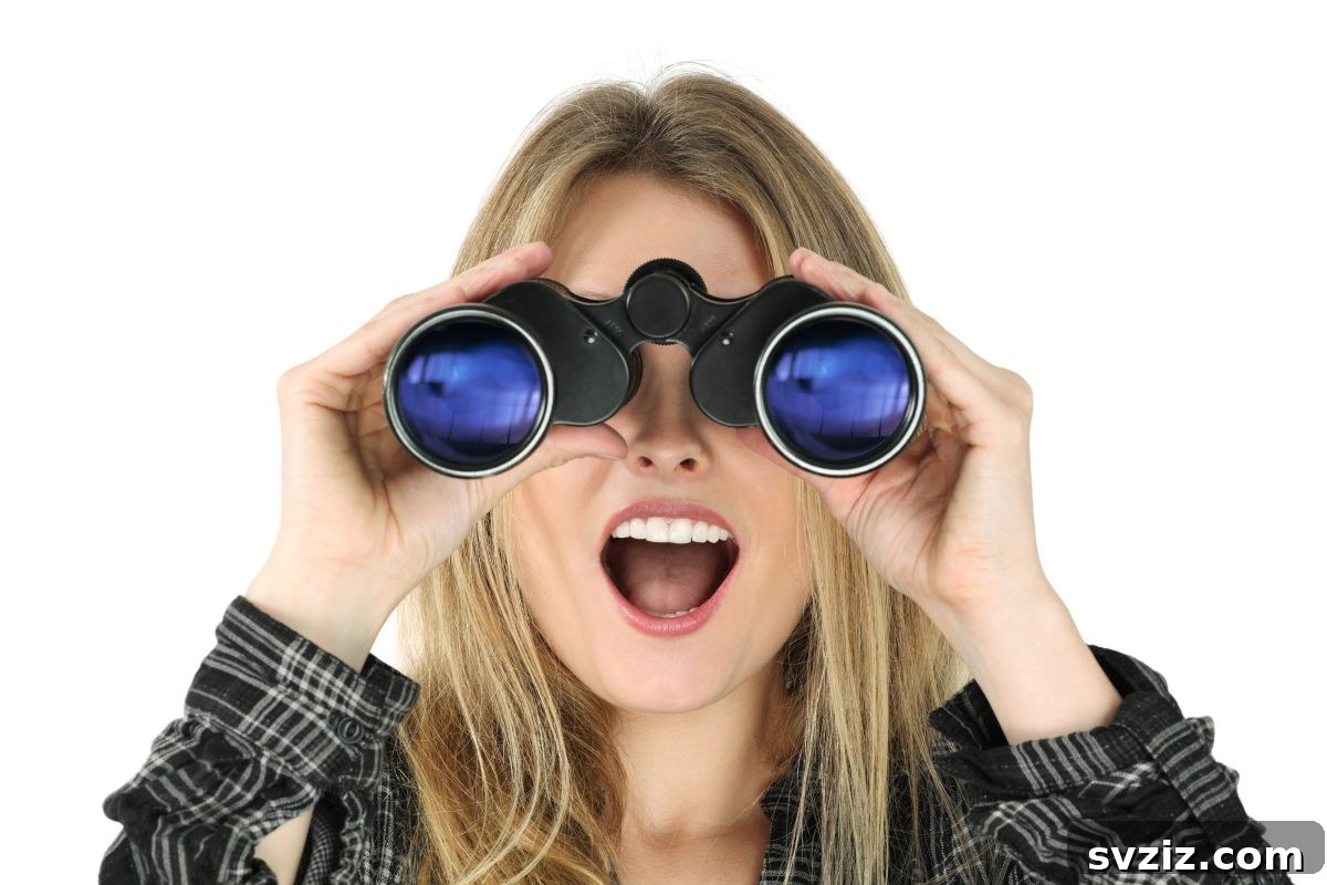 31 Epic Prank Call Ideas 8 Person peeking through blinds, suitable for an 'I see you' prank call