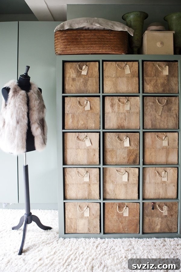 Elevate Your Space: Genius IKEA KALLAX Ideas 5 Rustic Kallax Wardrobe Unit