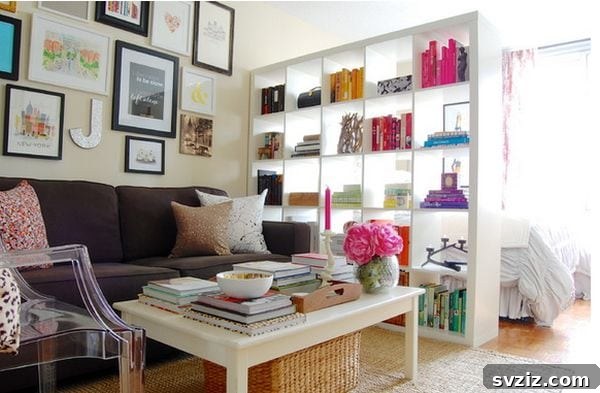 Elevate Your Space: Genius IKEA KALLAX Ideas 8 Kallax Shelf as Room Divider