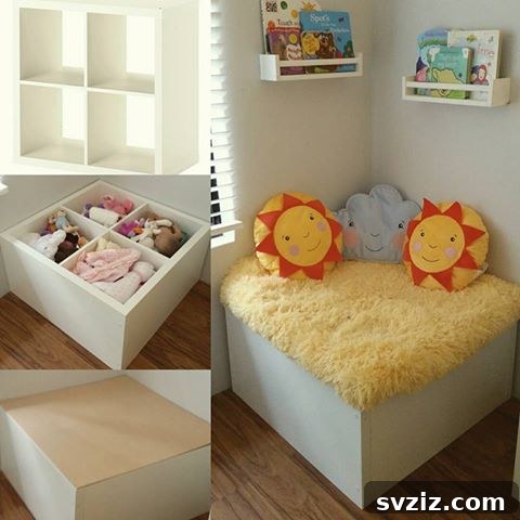 Elevate Your Space: Genius IKEA KALLAX Ideas 9 Kallax Seating Area with Storage