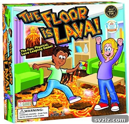 The Floor is Lava active family game