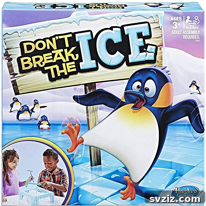 Don't Break The Ice dexterity game with a penguin