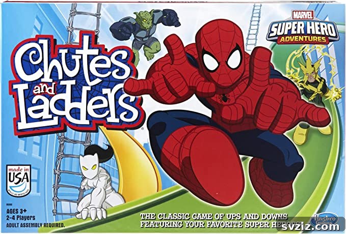 Chutes and Ladders Marvel Edition for superhero fans