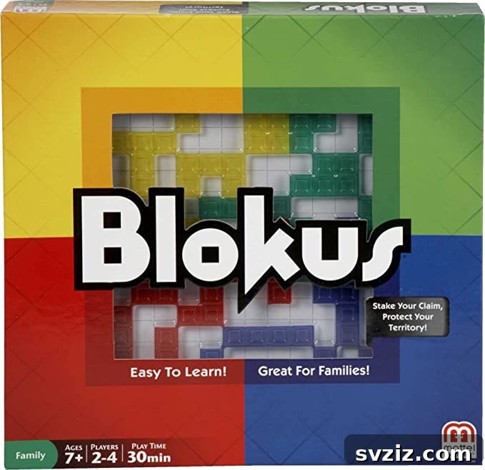 Blokus strategy game for spatial reasoning