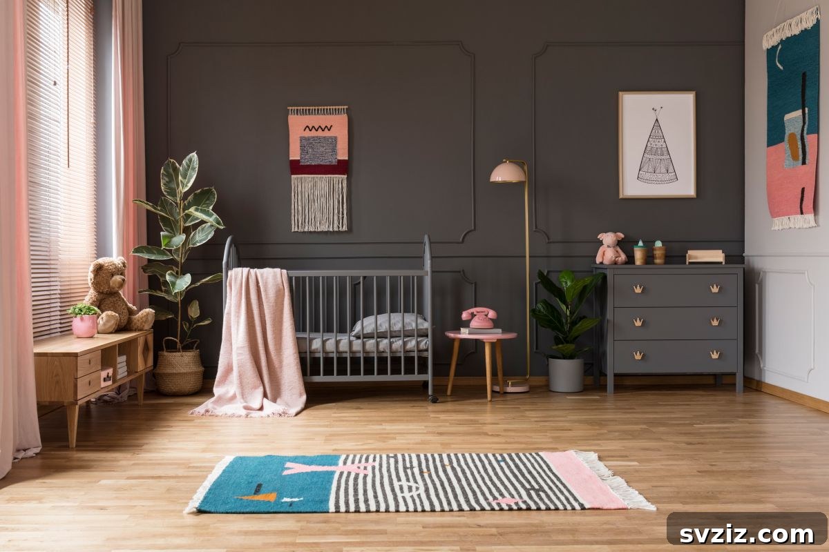 31 Dreamy Bohemian Bedroom Retreats 18 Boho Children’s wall art with matching rug