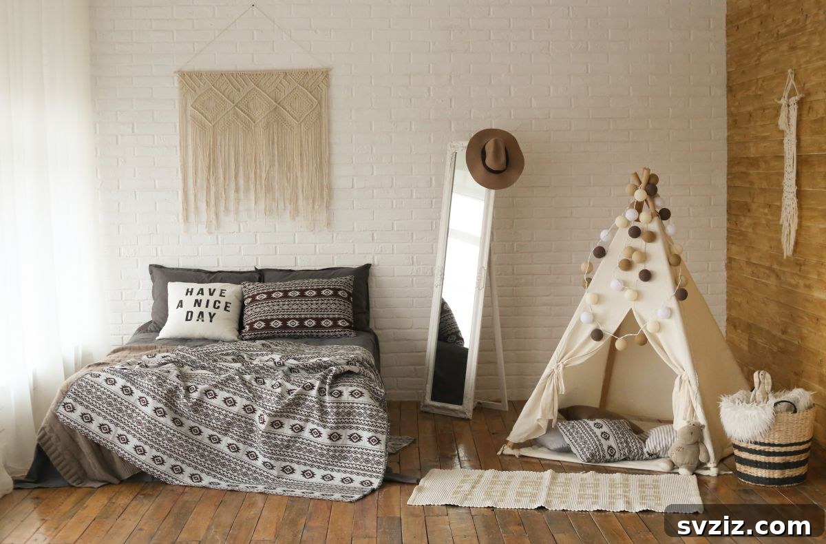 31 Dreamy Bohemian Bedroom Retreats 22 Boho Style Children’s Room