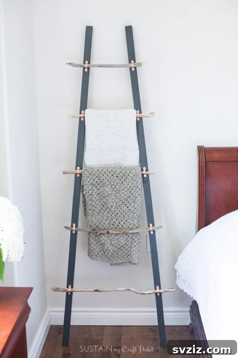31 Dreamy Bohemian Bedroom Retreats 24 Blanket Ladder