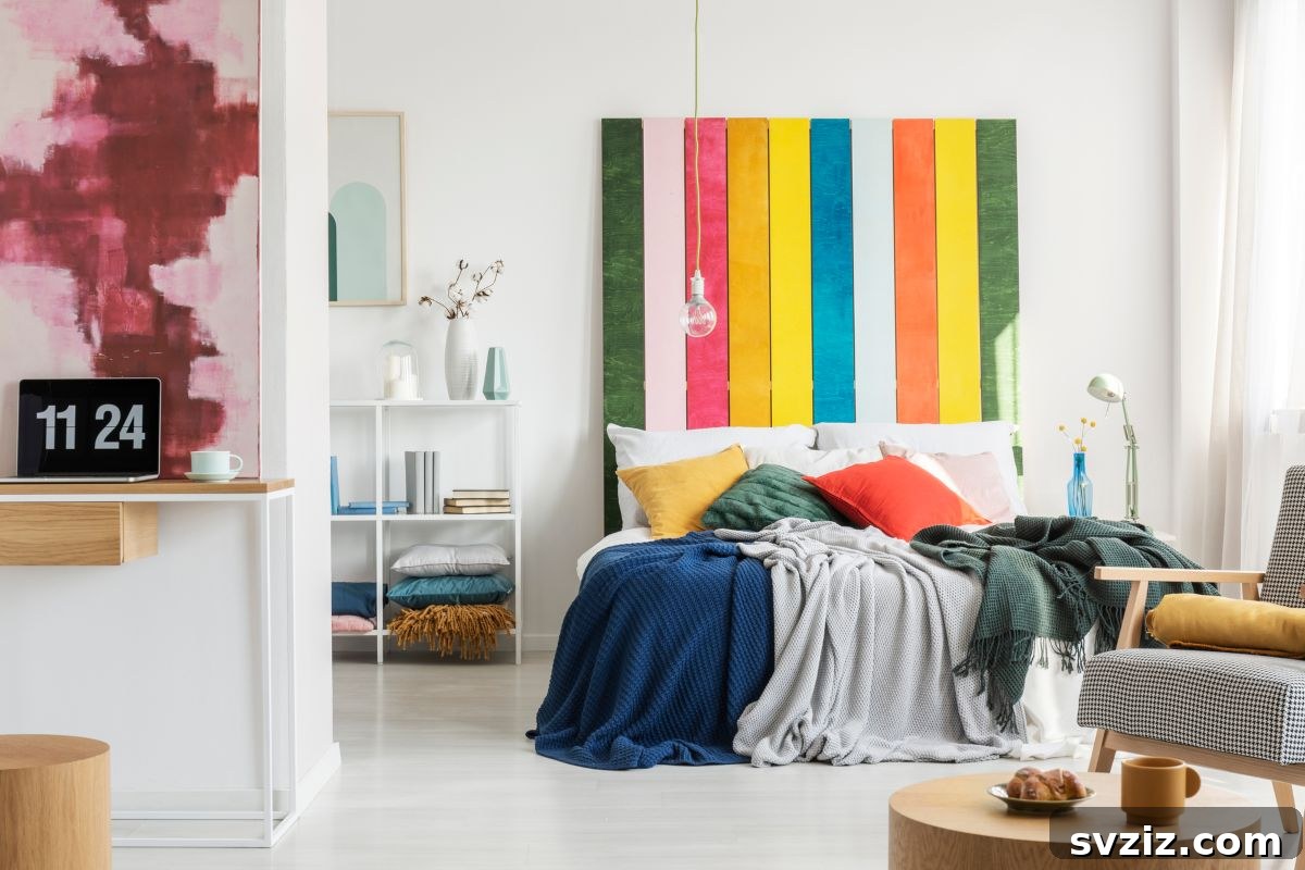 Colourful Headboard
