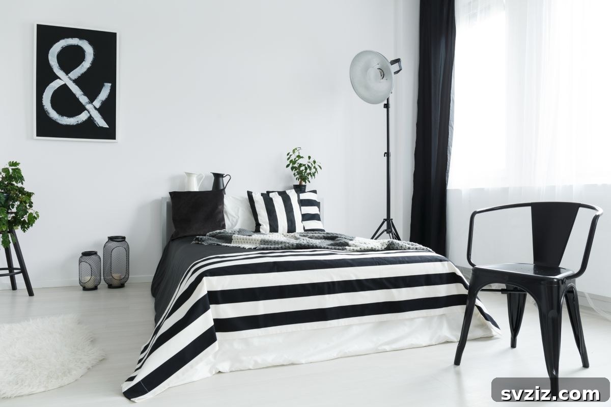 Black and White accents