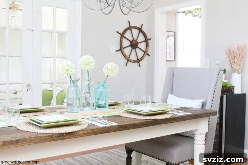Kitchen Table Refresh: Fresh Decor Ideas for Every Gathering 12 Aqua Green Coastal