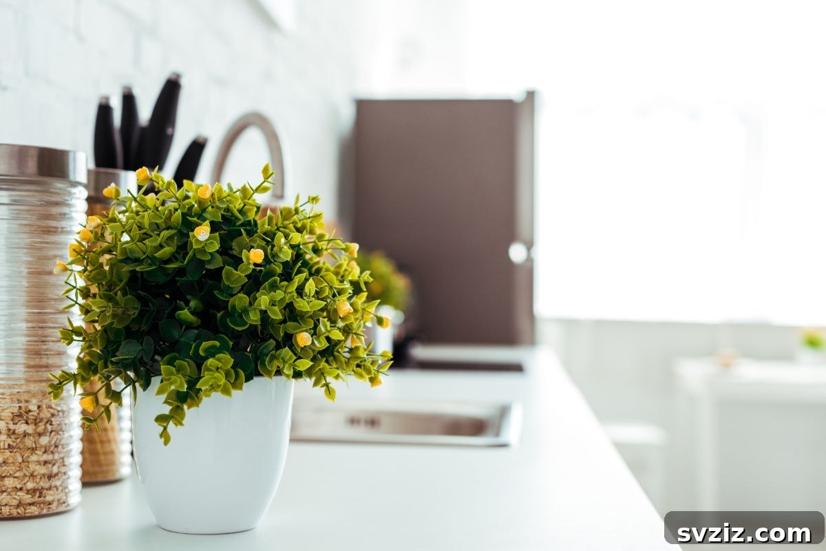 Kitchen Table Refresh: Fresh Decor Ideas for Every Gathering 20 Green Pot Plant