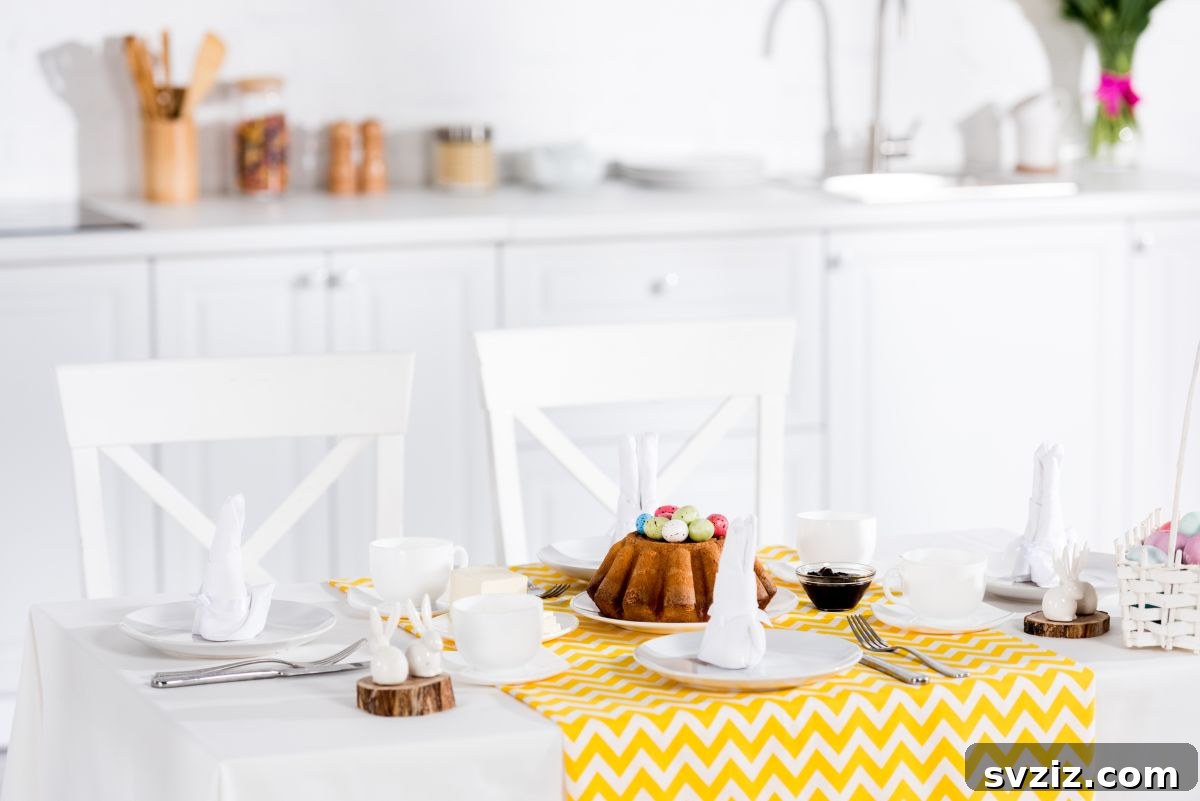 Kitchen Table Refresh: Fresh Decor Ideas for Every Gathering 22 Bright Tablecloth