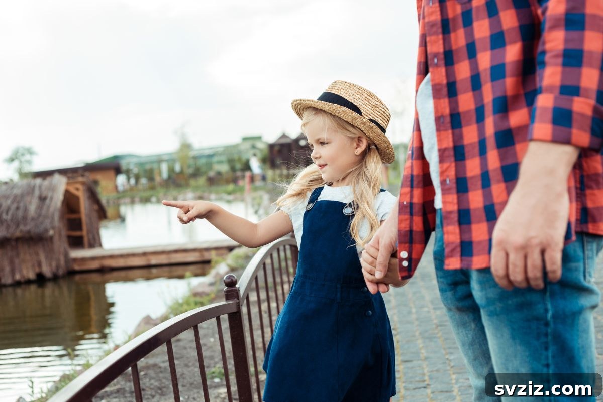 Family Playing 'I Spy' in an Outdoor Setting