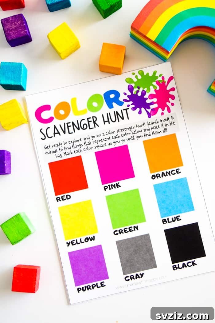 Colour Scavenger Hunt