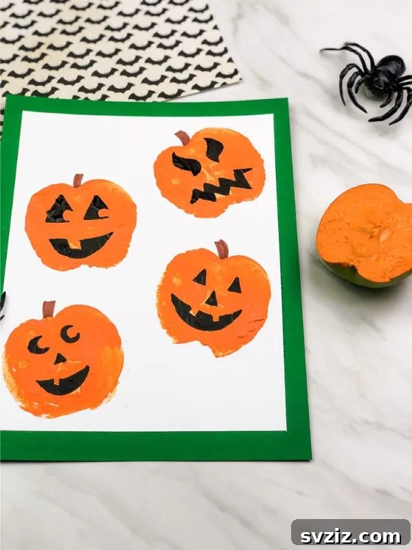 31 Engaging Large Group Activities for Preschoolers 16 Apple Stamp Pumpkin Craft Idea