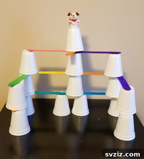 31 Engaging Large Group Activities for Preschoolers 27 Stacking Cups STEM Challenge for Kids
