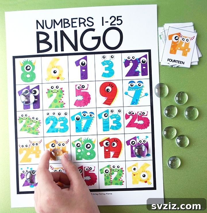 31 Engaging Large Group Activities for Preschoolers 6 Number Bingo for Preschoolers