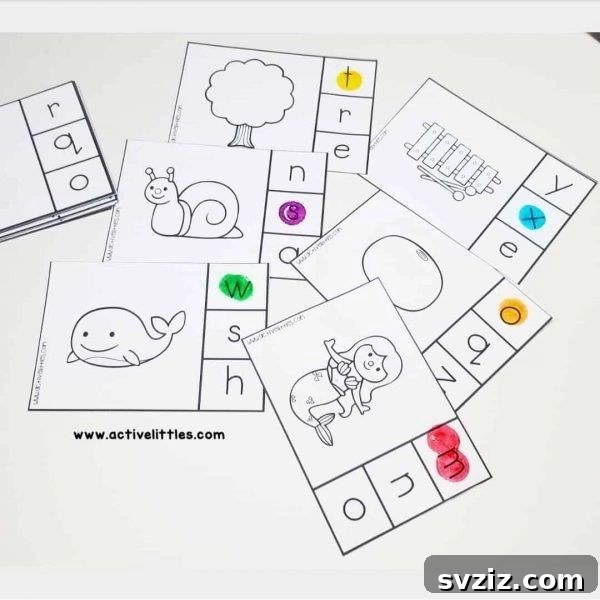 Alphabet Clip Card