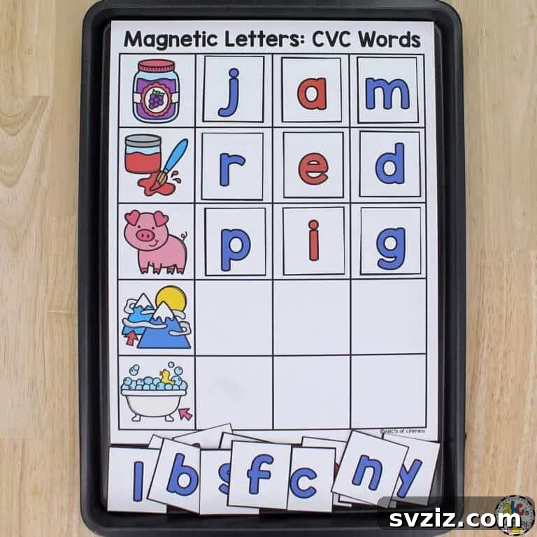 Magnetic Letter Match