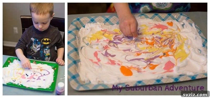 Painting with Shaving Cream