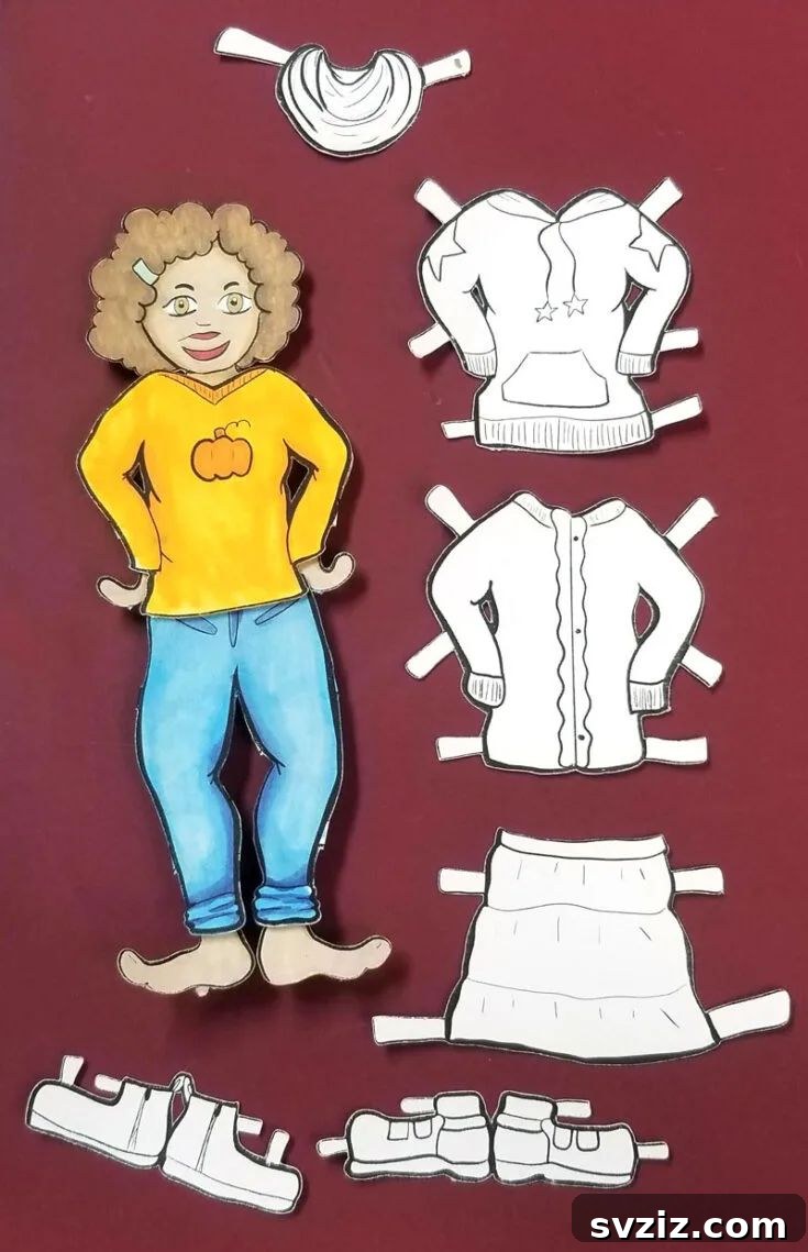 Easy Fall Crafts for Preschoolers: 41 Fun Ideas 18 Fall Paper Dolls