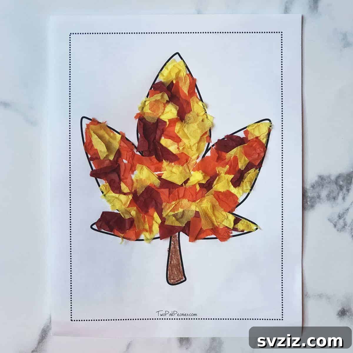 Easy Fall Crafts for Preschoolers: 41 Fun Ideas 27 Maple Leaf Printable