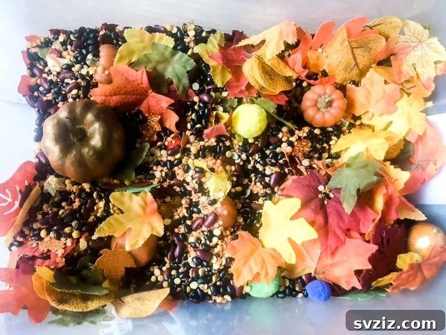 Easy Fall Crafts for Preschoolers: 41 Fun Ideas 30 Fall Sensory Bin