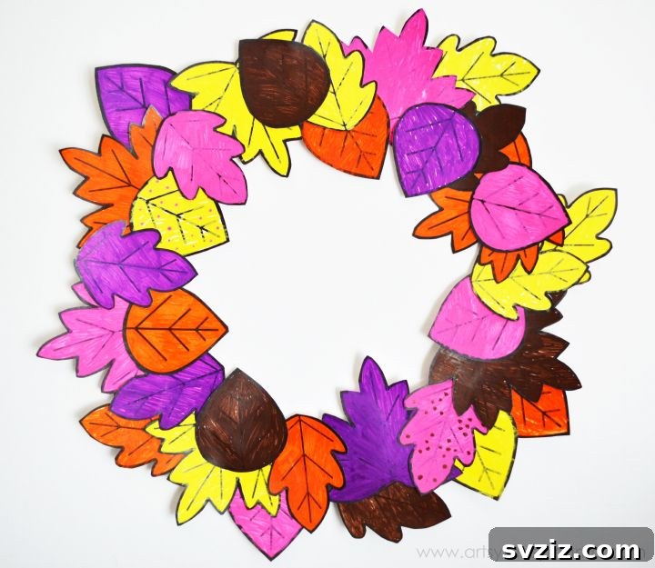Easy Fall Crafts for Preschoolers: 41 Fun Ideas 39 Fall Leaf Wreath
