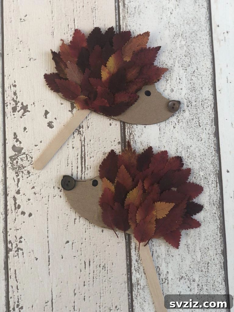 Easy Fall Crafts for Preschoolers: 41 Fun Ideas 10 Hedgehog Craft