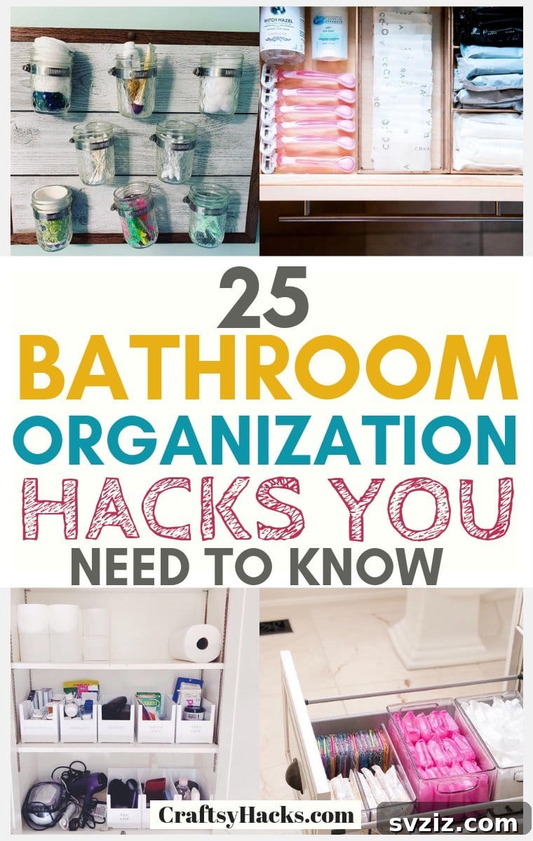 Organized Bathroom with Smart Storage Solutions