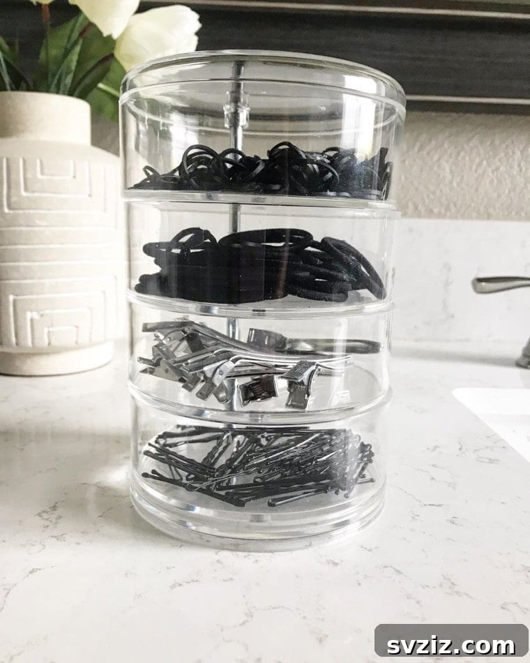Hair Accessory Holder for Bathroom