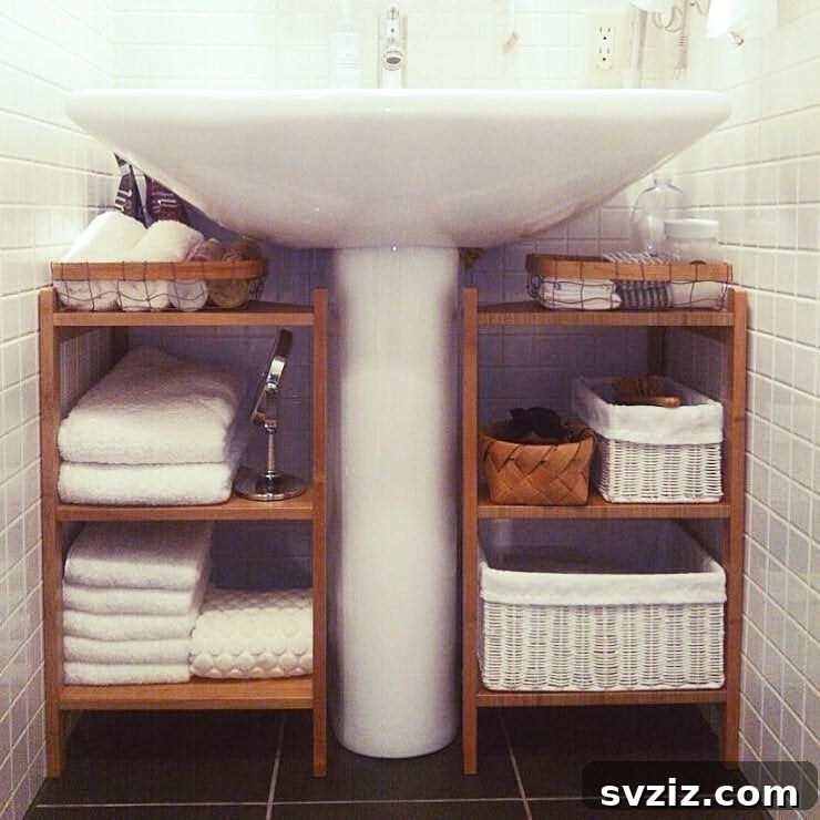 Shelving Units Under Bathroom Sink