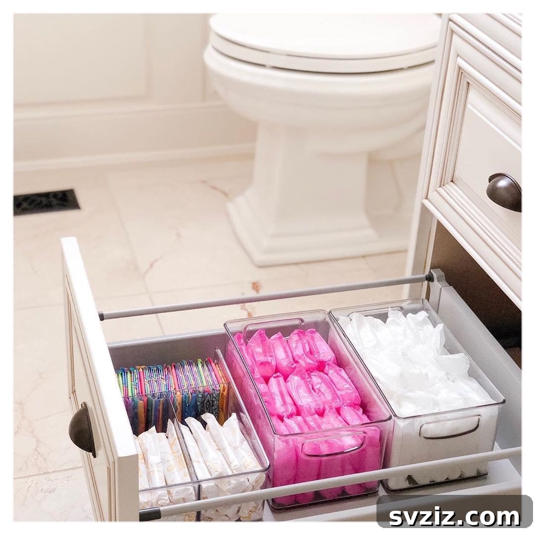 Custom Storage Compartments for Bathroom Drawers