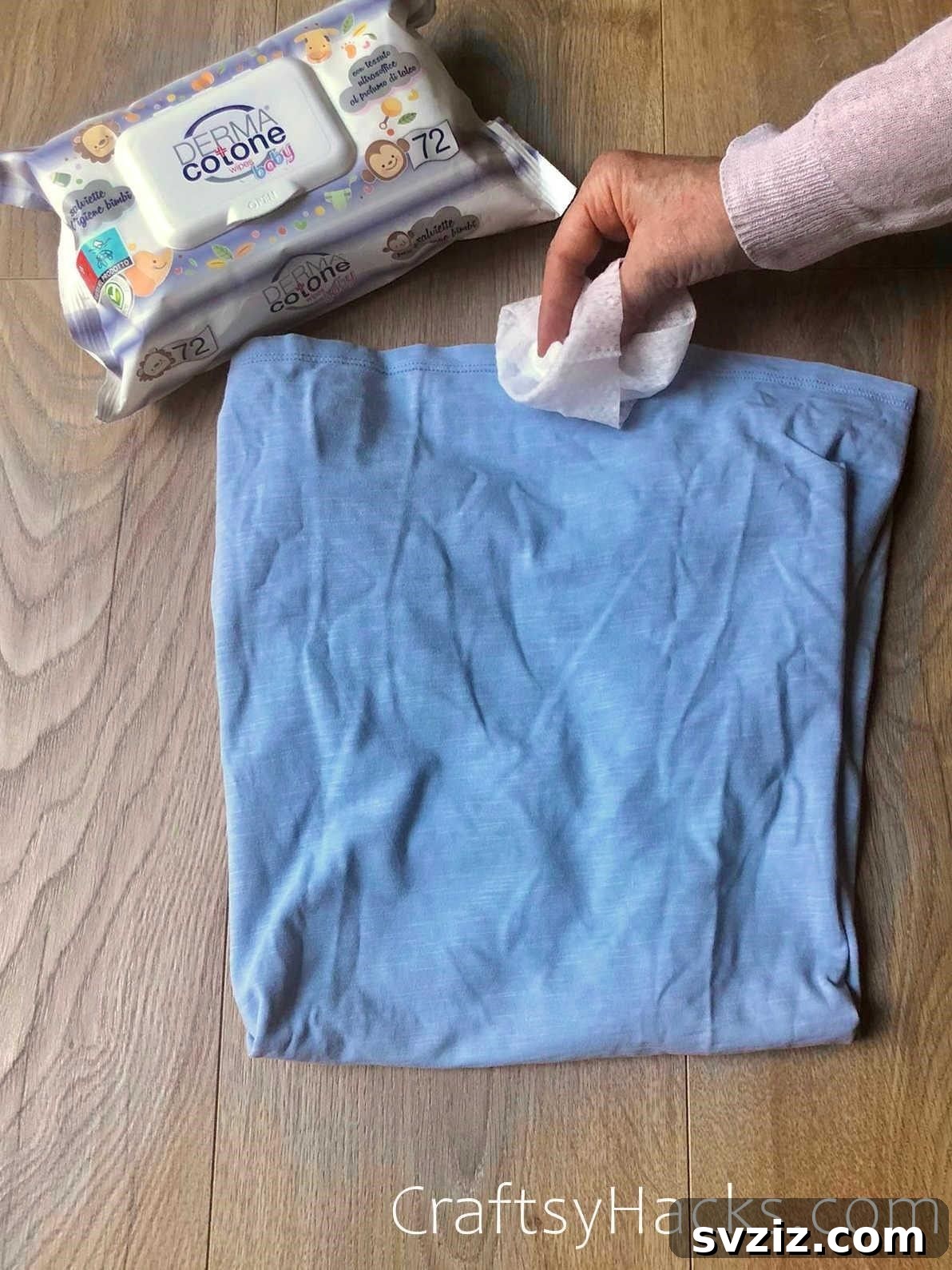 20 Game-Changing Cleaning Hacks to Reclaim Your Time 22 Spot cleaning fabric with baby wipes