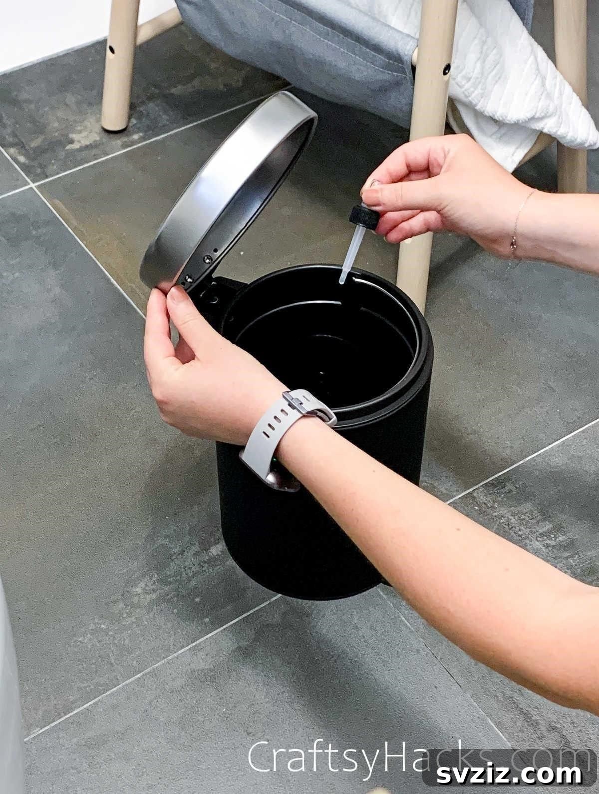 Banish Bathroom Odors for Good 18 add essential oils to bins