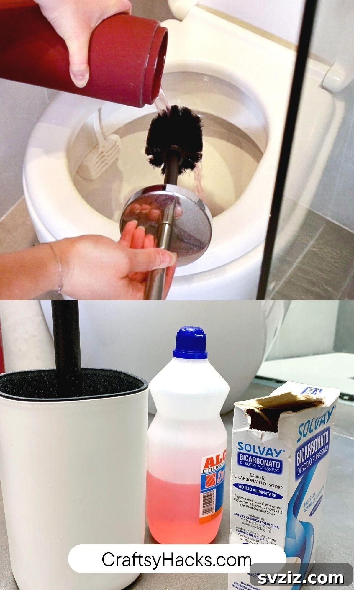 Banish Bathroom Odors for Good 20 sanitize toilet brush with baking soda